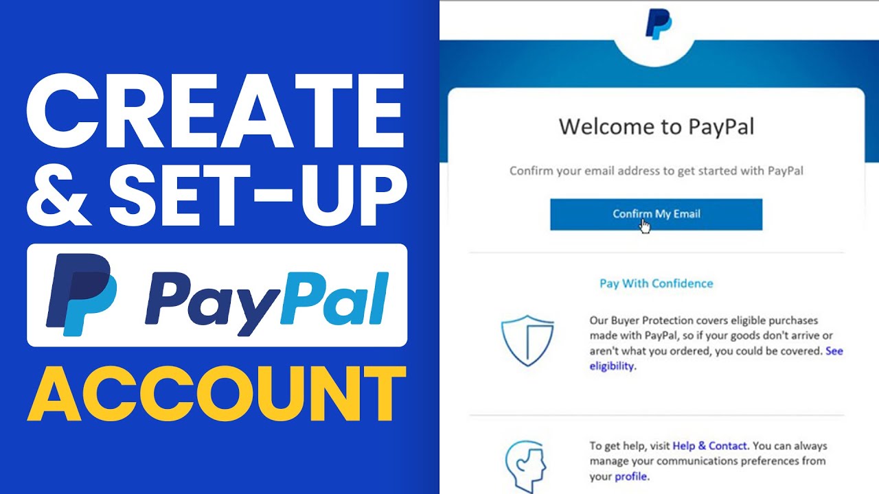 PayPal account setup